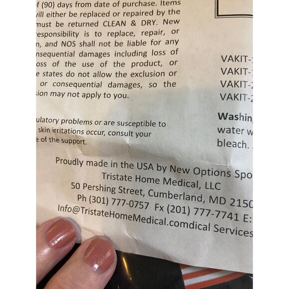 Vaki-T Universal Knee Immobilizer Tri-Panel Design With Adjustable Stays & Strap - Picture 8 of 9